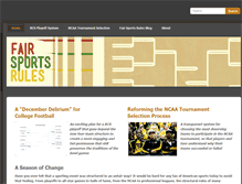 Tablet Screenshot of fairsportsrules.com